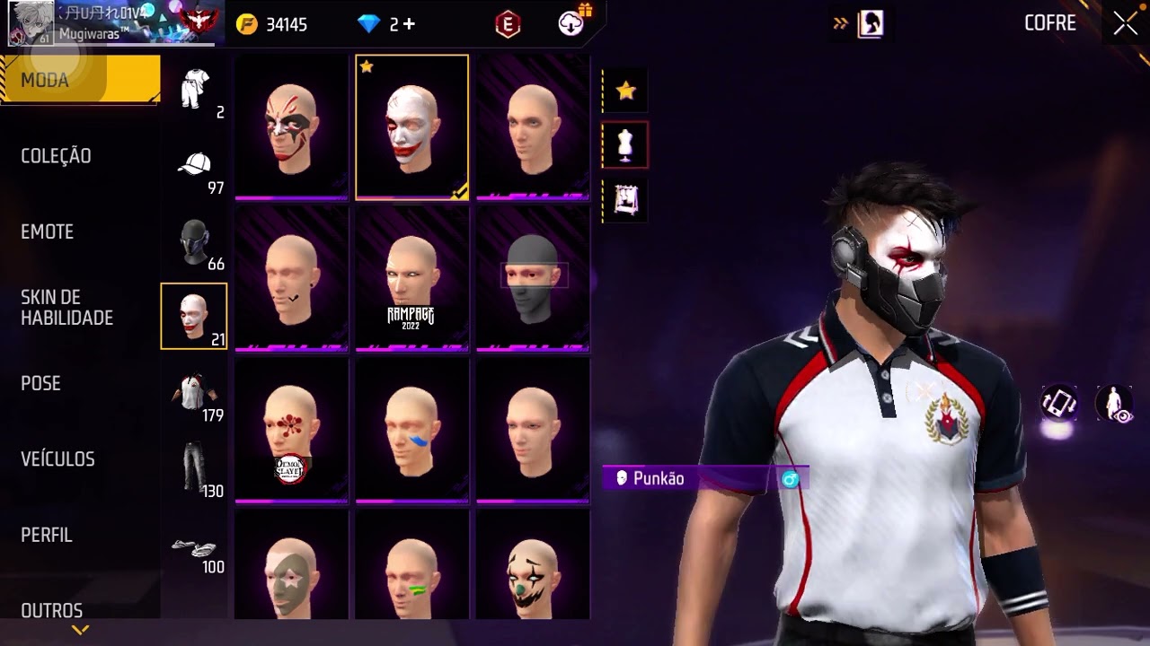 Monstrando minha conta meio raro desde 2020 😨☠️