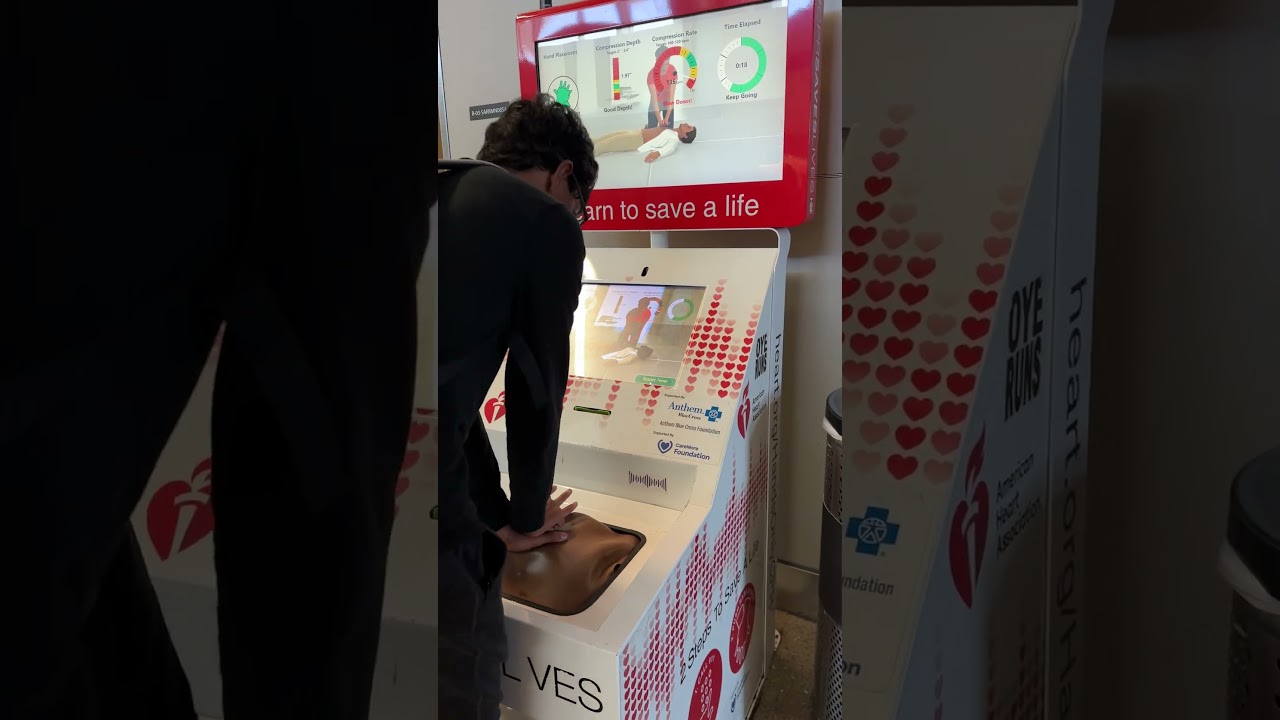 Practice your CPR skills in LAX international Airport 