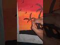 sunset painting art #painting #art #shorts