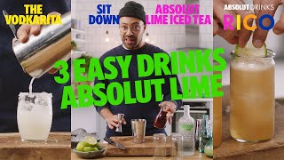 Ricos Top 3 Absolut Lime Drinks Absolut Drinks