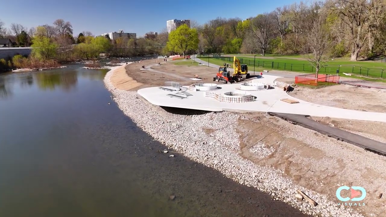 Close-up drone fly-by — Lookout