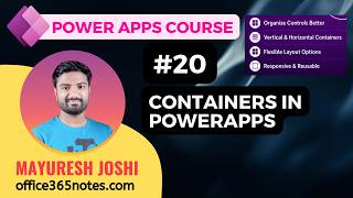Information 20. Containers in PowerApps - PowerApps Course News