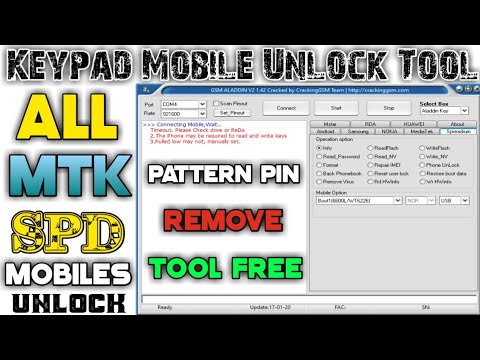 All China Mtk Spd Keypad Phone Password Unlock Flashing Tool | How To Unlock Keypad Phones