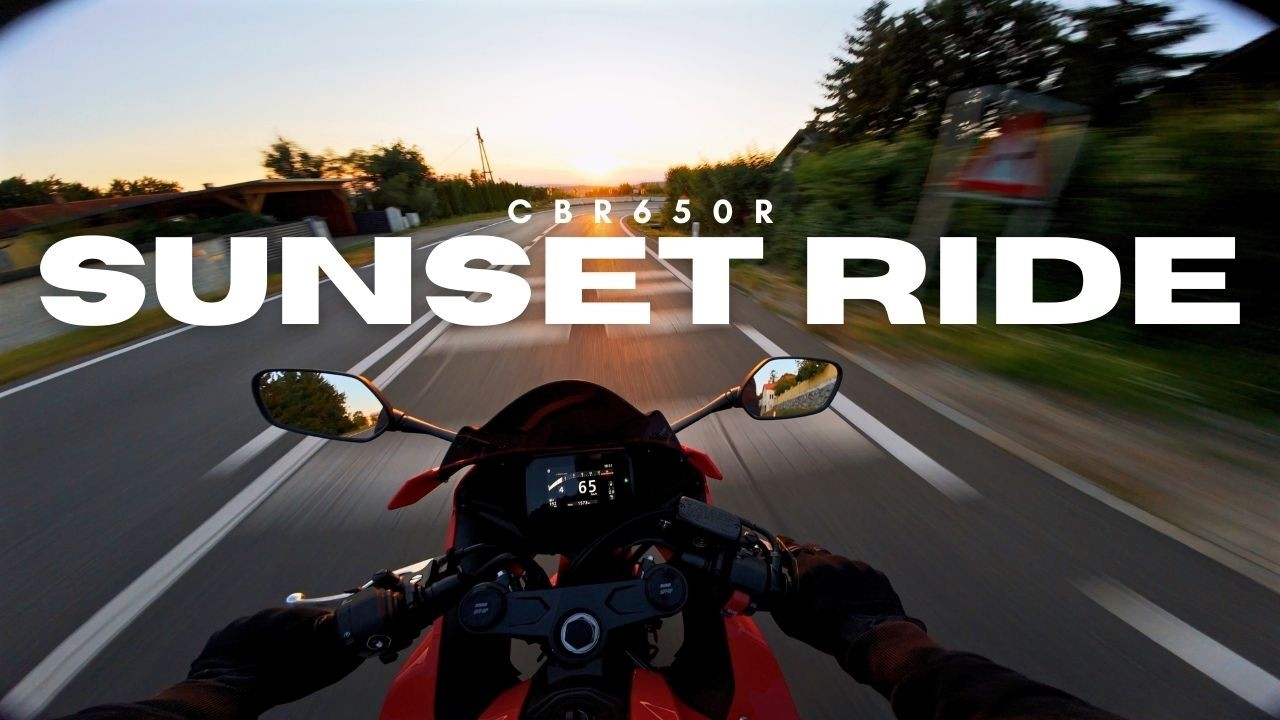 Honda CBR650R Chill Sunset Ride | POV 4K