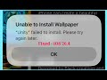 IOS 26 5 Unable To Install Wallpaper Unity Failed To Install On IPhone 2026 Fixed 