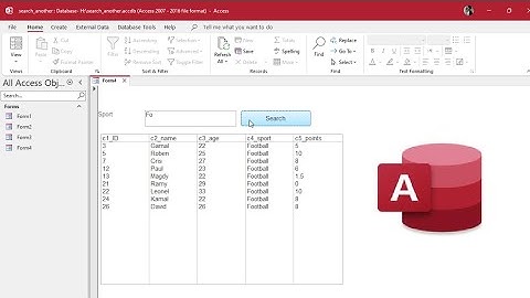 Microsoft Access Search Form| search records in listbox Using VBA  in another access database