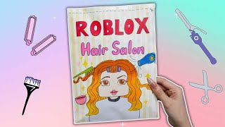 [Paper diy] Roblox Hair Salon ✂️ tutorial Asmr | Satisfying Blind bag Opening