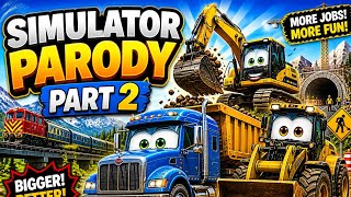 👉 RAILWAY TRACK CONSTRUCTION! PART 2 | 🚆 Building Train Tracks with Trucks & Excavator | Kids Game screenshot 2