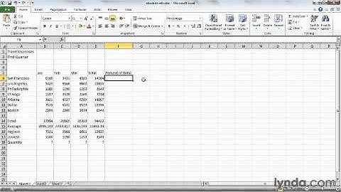 0307 Preventing errors using absolute references.Excel training tutorial Part 18