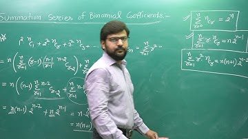 Binomial Theorem: Summation Series of Binomial Coefficients (Part 2(b)) by SPA Sir