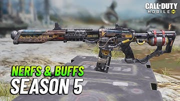 Season 5 Huge Nerfs & Buffs in CODM - New Weapon Balances COD Mobile