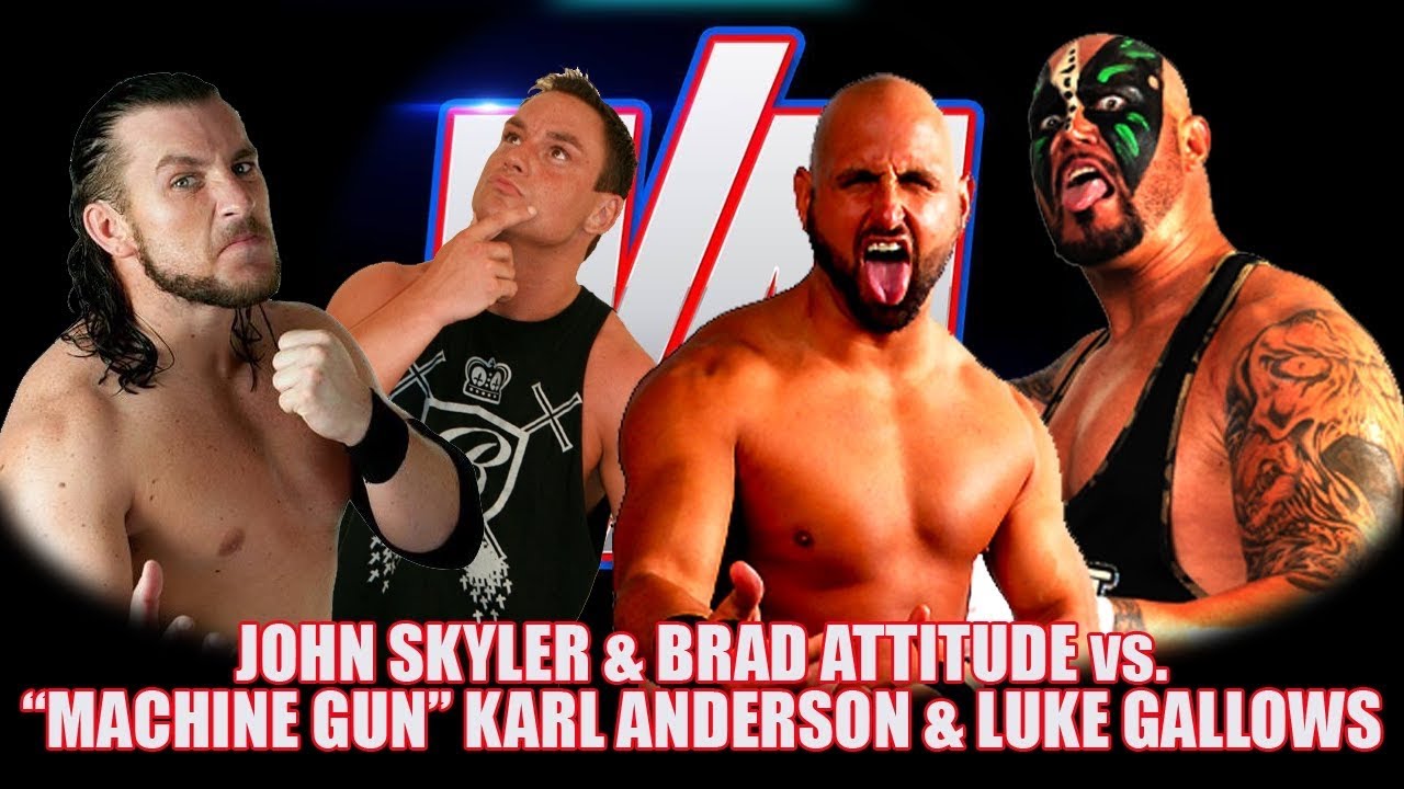 BRAD ATTITUDE & JOHN SKYLER VS GALLOWS & ANDERSON (BULLET CLUB GOOD BROTHERS) * 5.30.15 * FULL MATCH