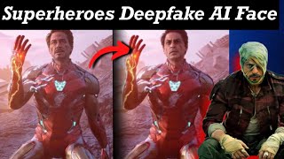 How to make deepfake superhero AI photo | How to photo face swap for free screenshot 3