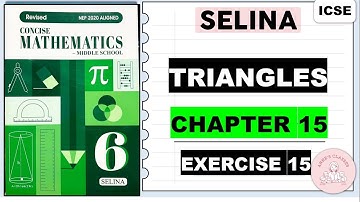 TRIANGLES  EXERCISE 15