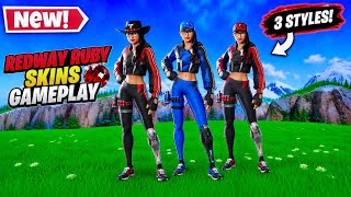 NEW REDWAY RUBY Skin Gameplay in fortnite