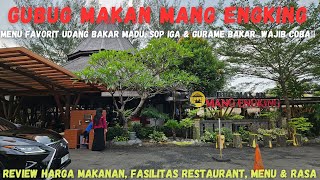 Tempat makan gubuk mang engking sumarecon bekasi, menu favorite udang bakar madu review harga & rasa