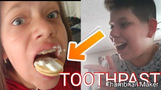 OREO TOOTH PASTE  PRANK ON SISTER