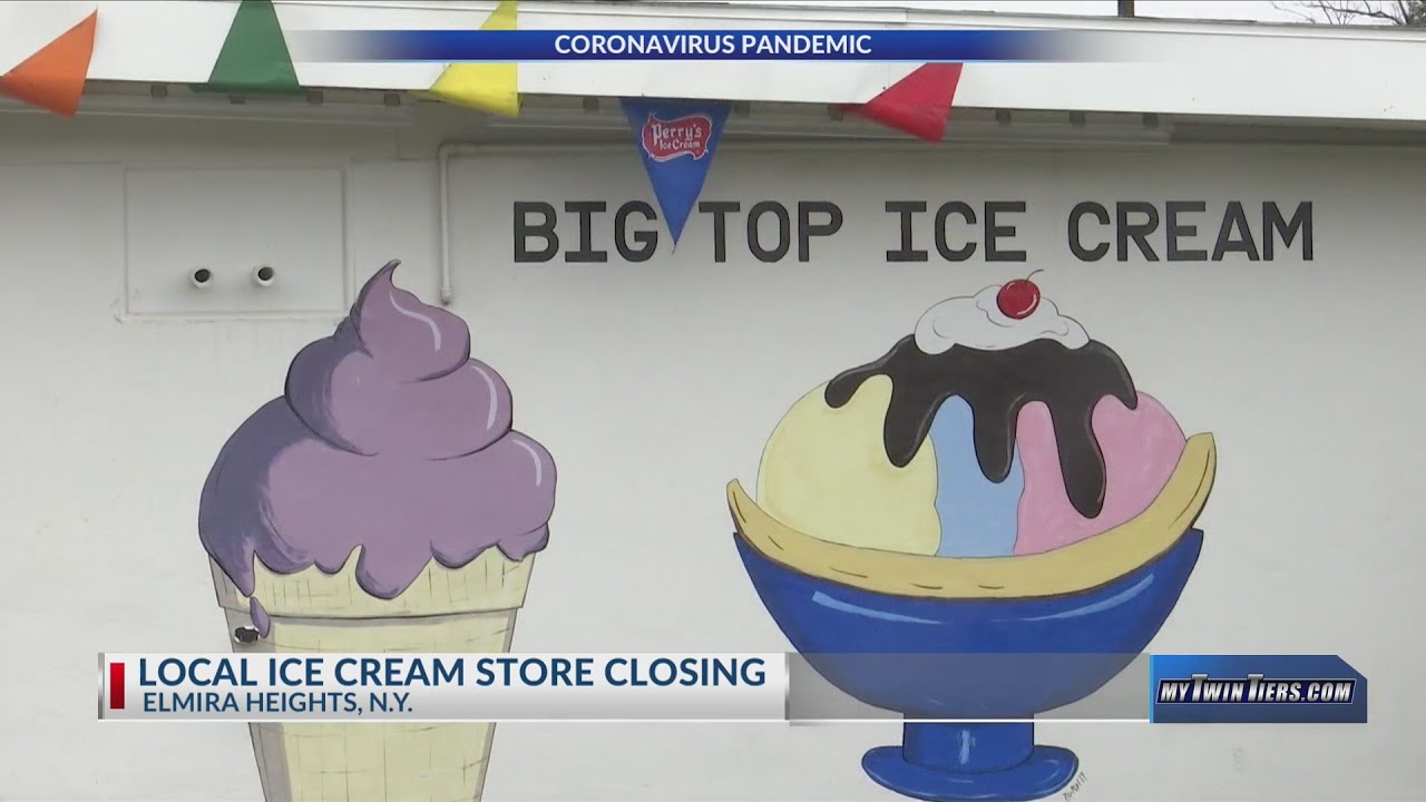 Big Top Ice Cream shop closing until April 13th YouTube