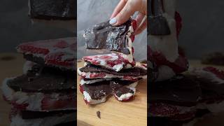 SNACK SALUDABLE con sólo 3 INGREDIENTES! En minutos!🤤🍫🍓#recetasfaciles #snacksaludable #saludable