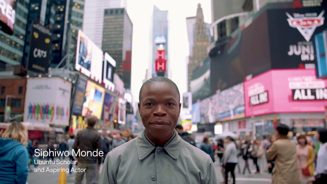 Ubuntu Scholar & Aspiring Actor Visits NYC