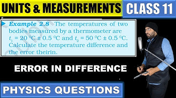 Example 2.8 of Chapter 2 Units and Measurements Class 11 Physics