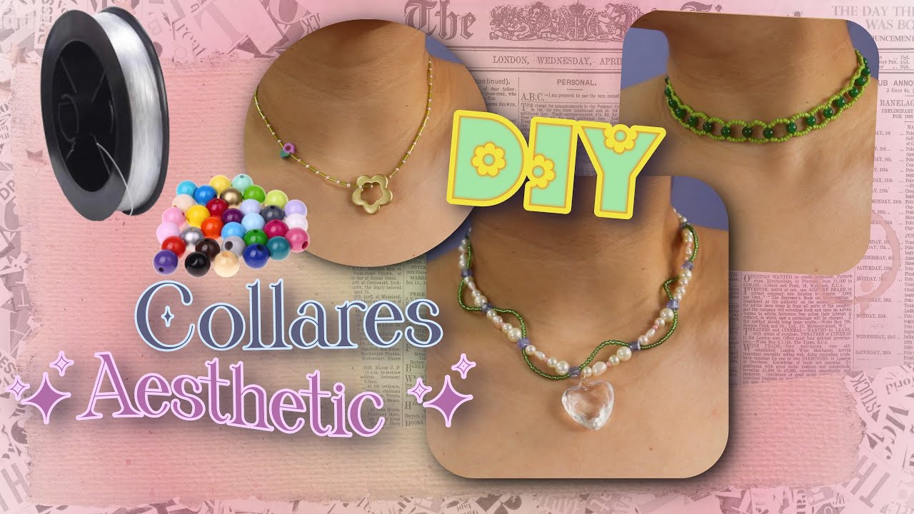 Hacemos COLLARES NUEVOS con materiales simples (CHAQUIRA & POPOTILLO) DIY AESTHETIC
