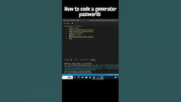 How to code a generator passwords with PYTHON 🔐 #coding  #python #pythonprogramming #life #shorts