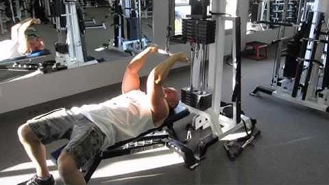 Biceps Exercise - Lying Cable Curls