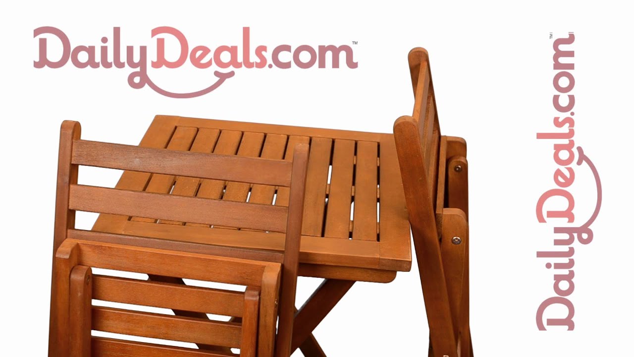 Make Direct Wood Bistro Patio Set