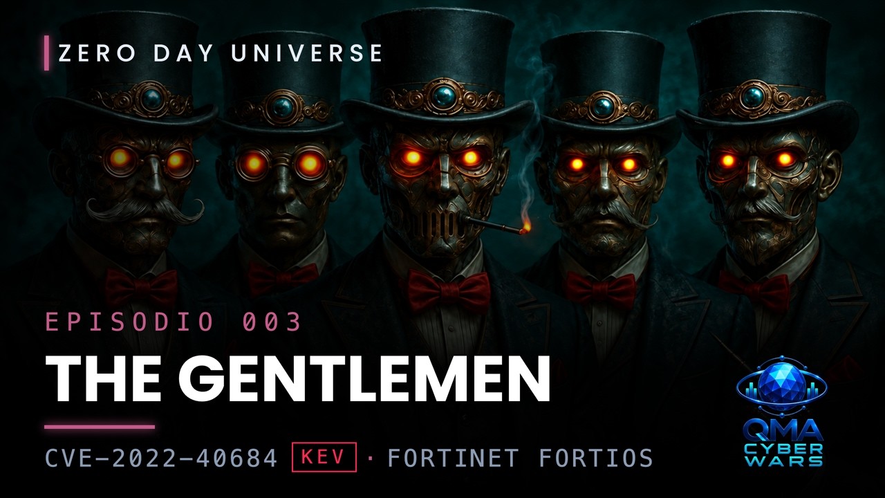 Video del episodio 003 del Zero Day Universe sobre The Gentlemen y la exposición de firewalls Fortinet