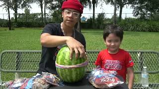 Exploding A Watermelon With 500 Rubber Bands 🍉💥 Funny Challenge
