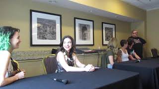 Terrifier movies panel Jenna Kanell Catherine Corcoran Leah Voysey Elliot Fullam Sat 7-8-23