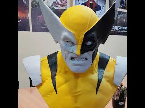 Proceso de color busto Wolverine por DDG