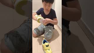 プラレールのドクターイエローの靴嬉しい❤