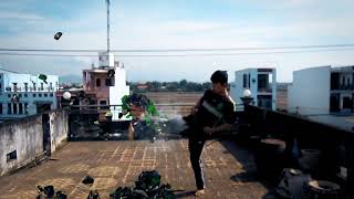 Human shatter VFX 3dsmax test