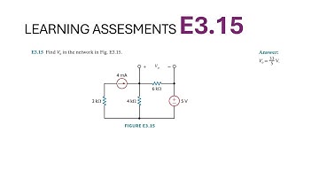 E3.15 Find Vo in the network in Fig. E3.15 [IRWIN] MESH EQUATIONS