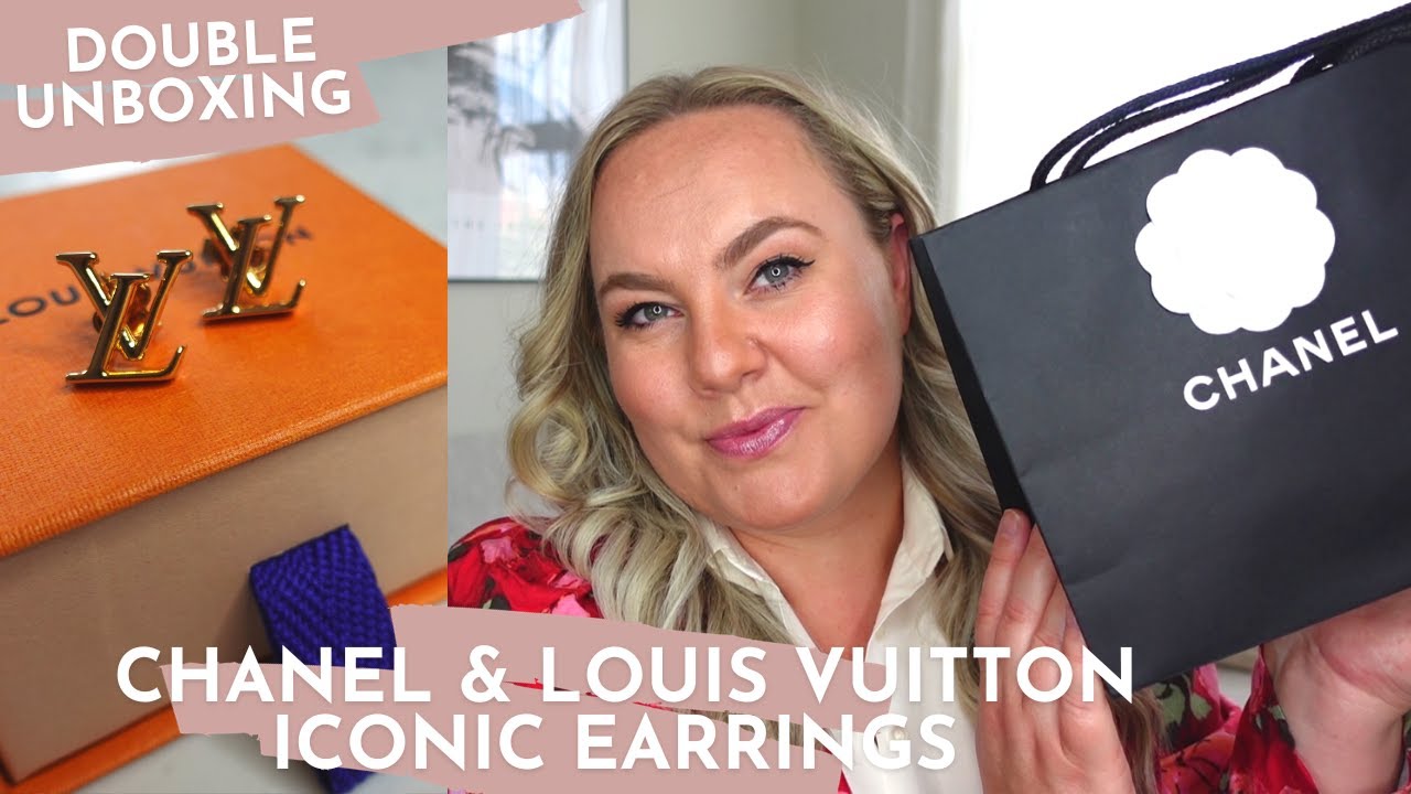 DOUBLE UNBOXING * Louis Vuitton Iconic & Chanel CC Earrings