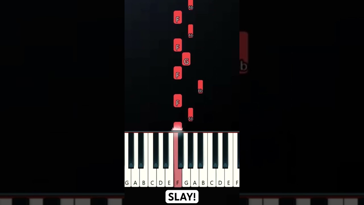 Eternxlkz - SLAY! (EASY PIANO TUTORIAL)