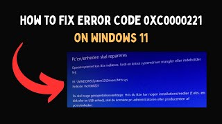Celebrity How to Fix Error Code 0xc0000221 on Windows 11 Profile
