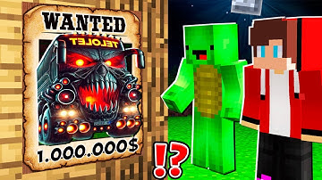 Why MONSTER BUS TELOLET is WANTED ? JJ and Mikey vs TELOLET.EXE ! - in Minecraft Maizen