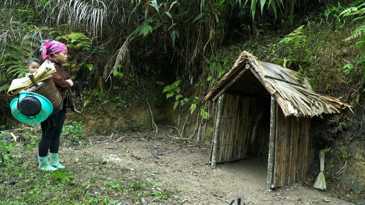 A 16-year-old single mother renovated a dilapidated bamboo house into her dream home.