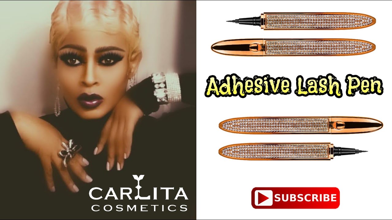 Adhesive LASH Pen For Perfect LASHES by Carlita Cosmetics | Goodbye To Cloggy Glue Tubes | 