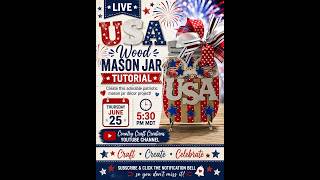 Mason Jar USA Tutorial @countrycraftcreations