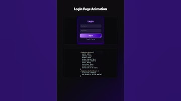 Login Page Animation🔥 #shorts