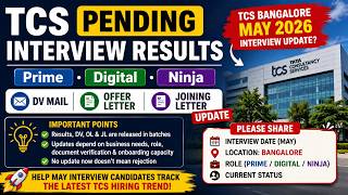 TCS Pending Interview Results | Prime Digital Ninja | DV Mail | Offer Letter | Joining Letter update