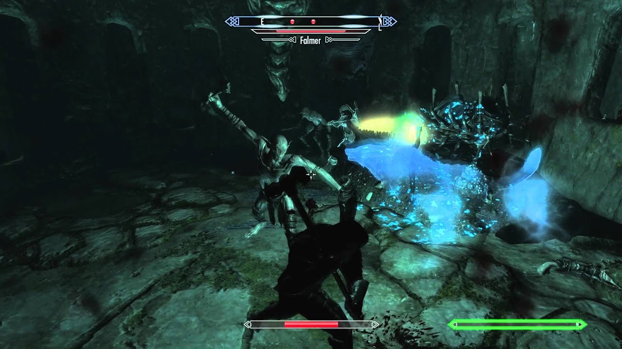 SKYRIM How To Beat Falmer Nightprowler Commentary + Tutorial YouTube