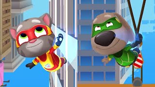 Talking Tom Hero Dash - Super Tom vs Super Ben in Vertigo Gameplay screenshot 3