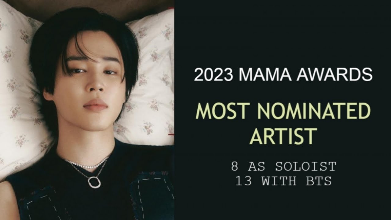 Fans are beaming with pride as Jimin is the most nominated artist at the 2023 MAMA Awards ||Newzilla