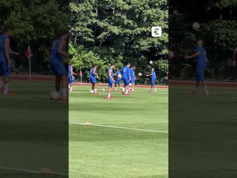 🇫🇷⚽ Les Bleus ont effectué leur premier entraînement à Boston ce jeudi #coupedumonde #football
