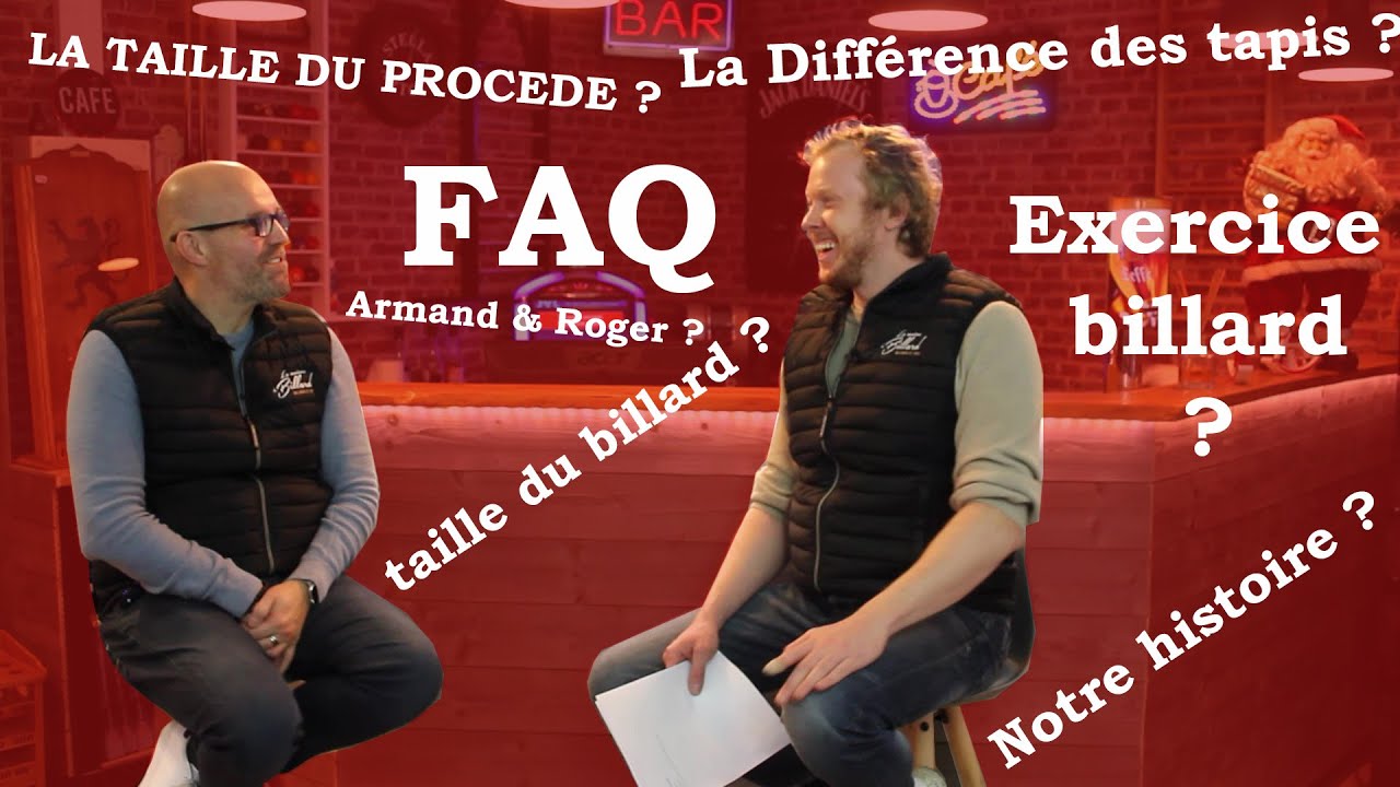 on répond à vos questions ! 🎱Quel procédé ? ou pratiquer le billard ? Notre histoire  ...
